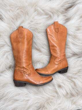 Vintage Penny Leather Western Boots